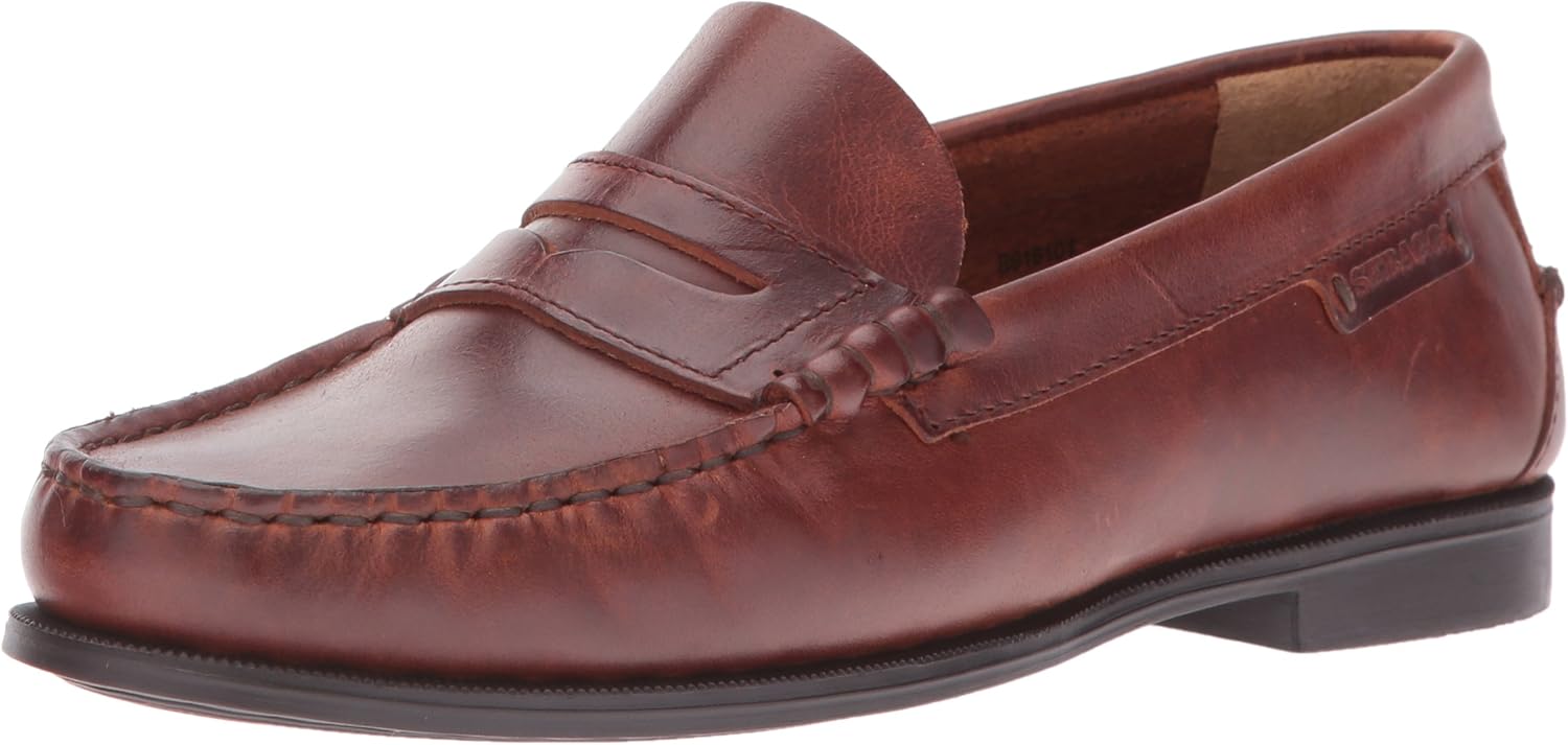 Sebago Women's Plaza II Penny Loafer, Brown Oiled Waxy