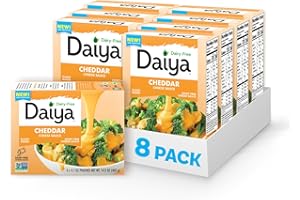DAIYA Dairy Free Cheddar Cheese Sauce, Plant Based Rich, Creamy, Cheesy Sauce, 14.2 oz (Pack of 8)