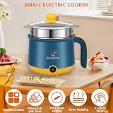 shaojian 1.8L Mini Electric Cooking Pot 2 Gear Non-Stick w/ Steam Rack & Handle view 4