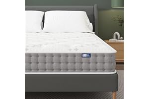 BedStory Double Mattress Firm 10 Inch - Luxury Hybrid Full Size Mattresses in a Box with Individual Pocket Spring for Extra L