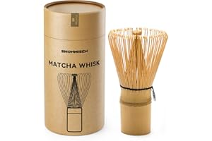 SHONMISEN Bamboo Matcha Whisk 80/100/120 Prong, Traditional Japanese Chasen Matcha Stirrer -Authentic Japanese Bamboo Whisk For Matcha Tea (80prongs)
