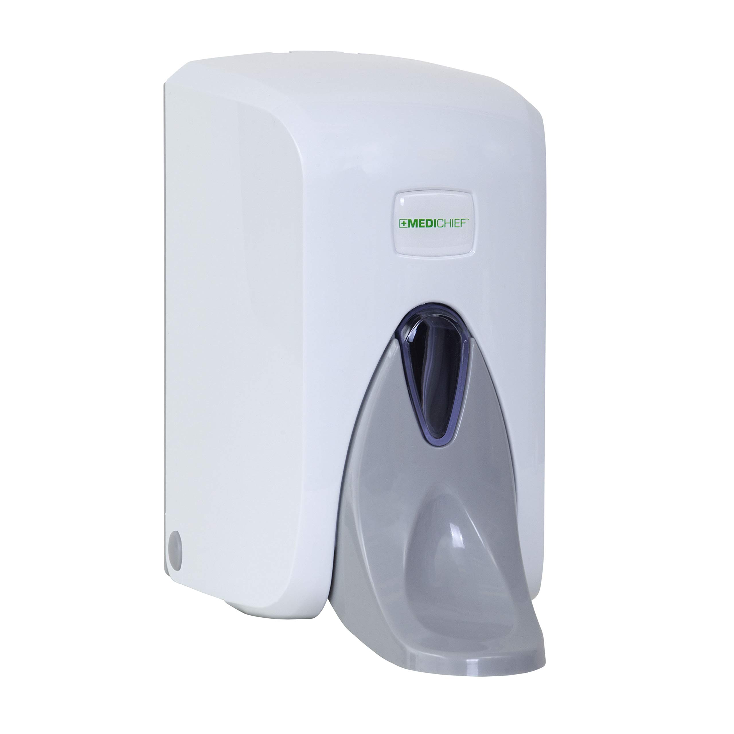 Medichief Wall Mounted Hand & Elbow Soap Dispenser | Manual Elbow Operated Soap Dispenser - 500ml Capacity | Liquid Soap Dispenser Specifically Suited To Hospital & High Risk Environments