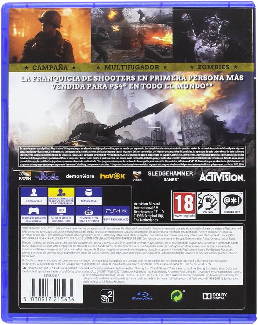 Call Of Duty WWII: Amazon.es: Videojuegos