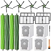 S9 replacement parts for roo-mba s9(9150) s9+ s9 Plus(9550) Series Vacuum Cleaner,4 Filters, 4 Corner Brushes, 2 Set of Multi