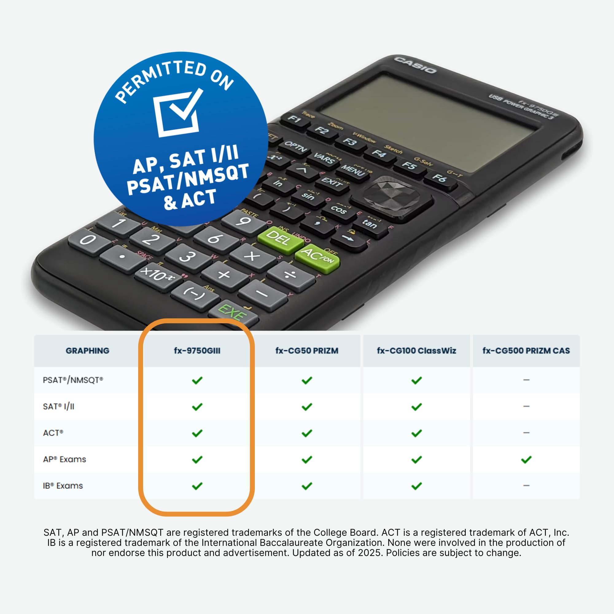 Casio fx-9750GIII Graphing Calculator | Natural Textbook Display | Python Programming | Ideal for Exams, STEM & Advanced Math | Black