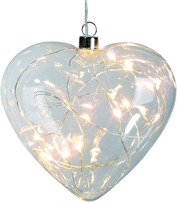 LED hängende Glas Herz Licht: Amazon.de: Küche & Haushalt