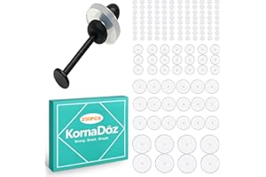 KornaDoz 200 Pcs Clear Piercing Disc for Piercing Bump – Silicone Earring Backs & Disk Pads Stabilizer in 3/5/7/9mm, No Pull 
