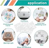 nuoshen 16 Pcs Reusable Mandala Stencils PET Non-Sharp Edges 15x15 cm view 7