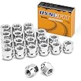 Dynofit 12mmx1.5 Open End Lug Nuts for Hon-da CR-V Ac-cord Civic Element Acu-ra, 20pcs Zinc M12x1.50 Open-End Bulge Acorn Nuts Compatible with Ford Fusion Escape,Aftermarket Lug Nuts fit OEM Steel Rim