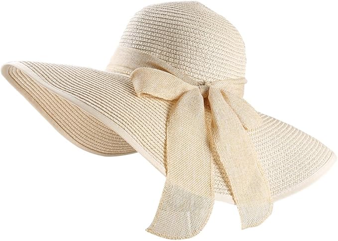 sun hat with ribbon