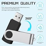 FEBNISCTE 8GB USB 2.0 Flash Drive 10 Pack Memory Stick Thumb Drive Pen Drive w/ view 4