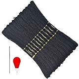 Premium Black Embroidery Floss - Cross Stitch