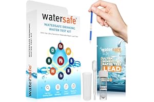 Watersafe The Original Water Testing Kit for Drinking Water, Well and Tap Water, Sensitive Lead in Water Test, Bacteria, Hardness, pH, Nitrates, Easy Instructions, Lab-Accurate Results, 1 Kit