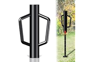FOREHOGAR Fence Post Driver with Handle,12LB Hand Post Pounder,2.7 inches Inner Dia. Pole Rammer, Farm Wire Fencing for T Posts, Metal Fence Stake and Sign Posts, Black