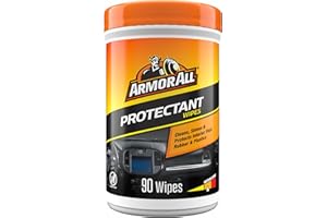 Armor All Car Interior Protectant Wipes, 90 Count Canister, UV Protectant for Vinyl, Rubber, Plastic, Trim and Dashboards