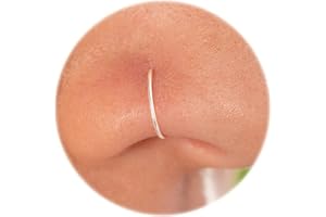 925 Sterling Silver Nose Ring – Ultra-Thin 24 Gauge 7 mm - Petite Silver Hoop for Women & Men – Minimalist Micro Nose Jewelry