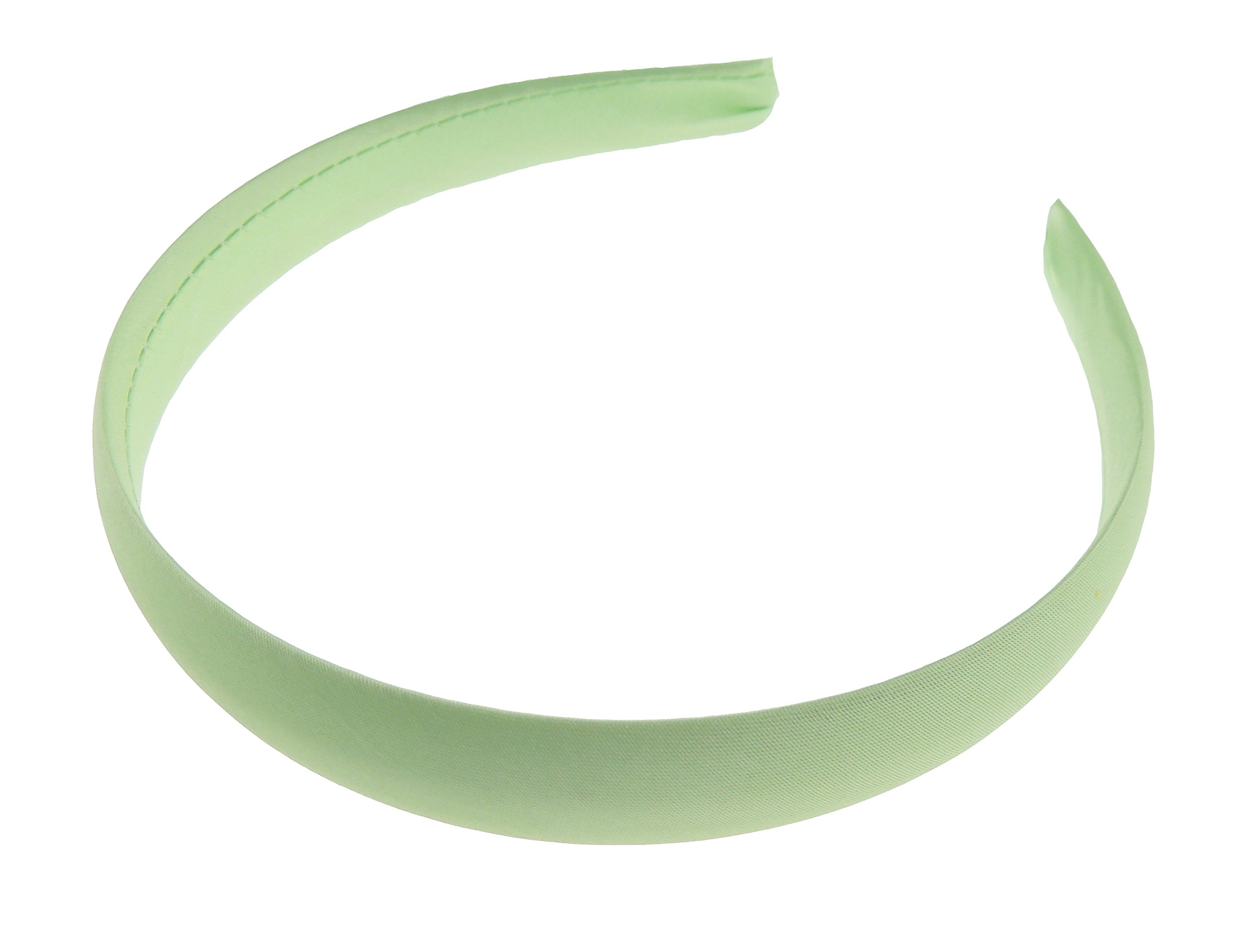 GIRLS School Uniform Birthday Party Wedding Dance Recital Play Flower Girl Special Occasion Hair Accessories Plain Satin 2cm Short Long Hair Headband Alice Band Hairband (Mint, 2cm)