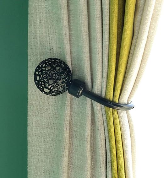 Ajinge Curtain Holdbacks Fashion Round Openwork Design Curtain