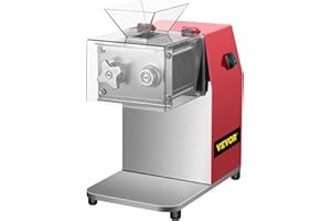 VEVOR Electric Meat Slicer, 850W, 3.5mm Blade, Stainless Steel, Cuts 551 Lbs/Hour, Ideal for Supermarkets and Kitchens, Effic