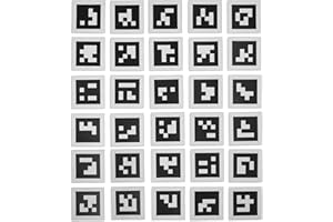 Sky High Bull's-Eye (3"x3") AprilTags 16-bit (4x4 Array) Magnet for Auto-Detection (30 Pack) | Visual Fiducial Marker | Augmented Reality, Robotics, and Calibration | RealityCapture Compatible