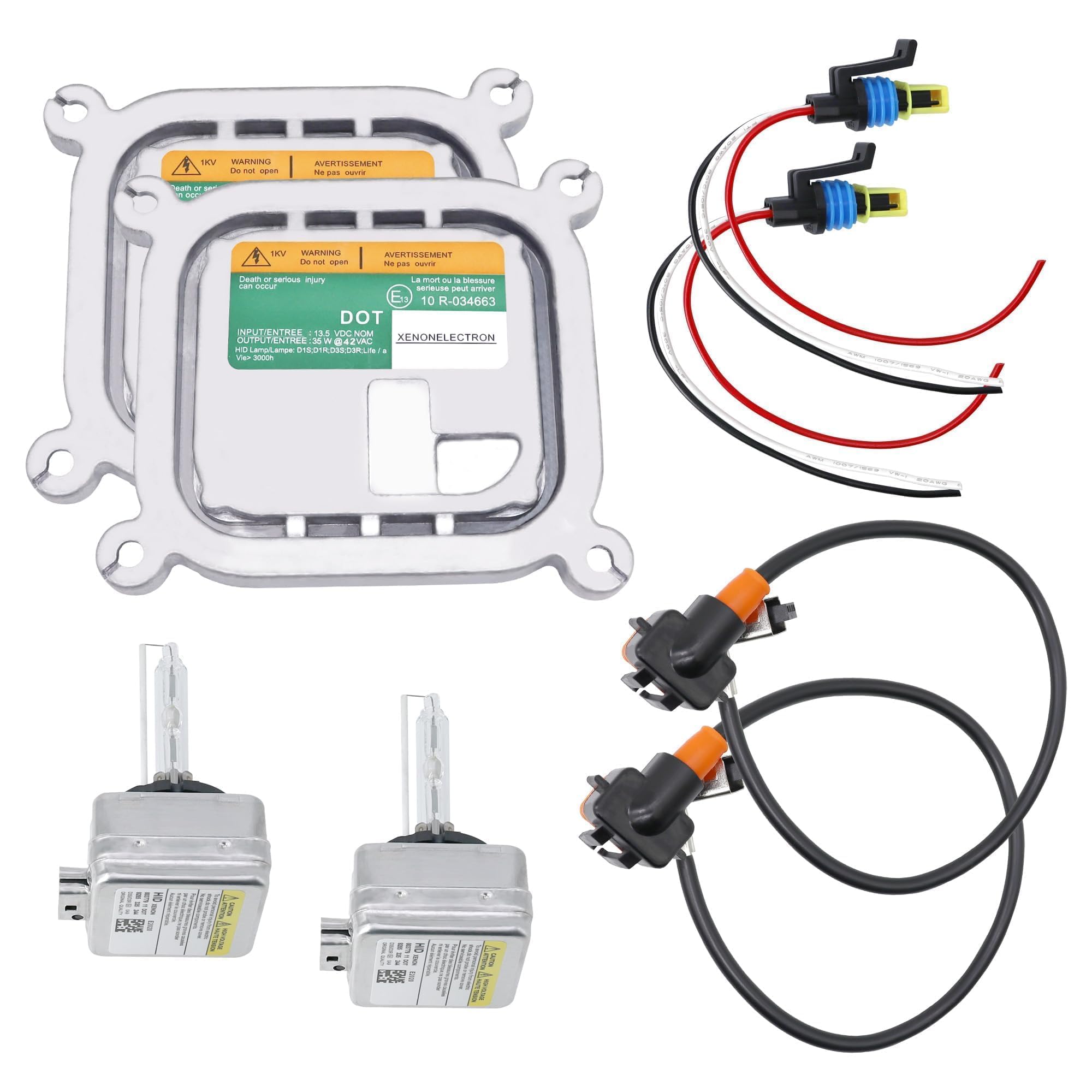 Photo 1 of LoloWheat 2PCS Xenon HID Headlight Ballast Control Unit with Igniter D3S Bulb Fit for Ford Mustang Edge Escape Explorer F150 Flex Taurus 2010-2019 with D3S Bulb Replace # 8A5Z-13C170-A DL3Z-13C170-A
