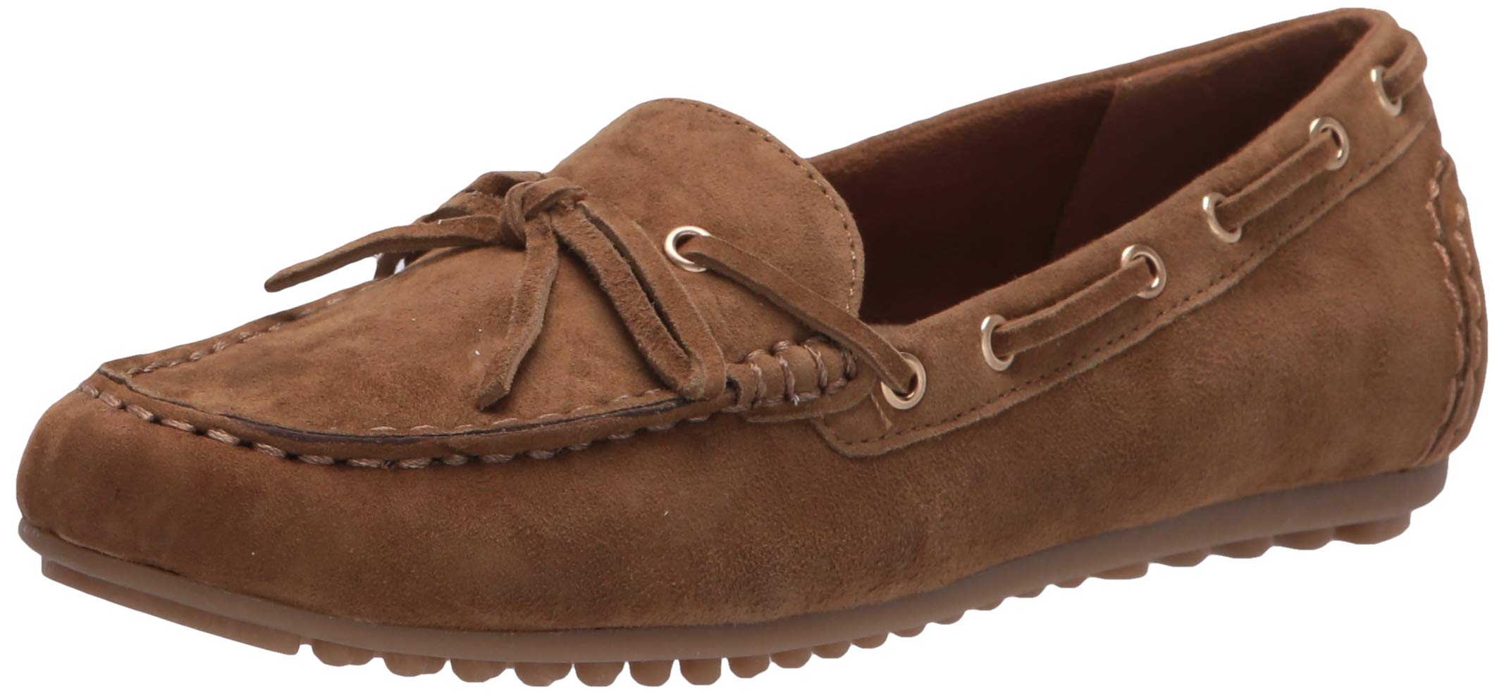 Bella Vita womens Flat Loafer, Cognac Suede Leather, 7 Wide US