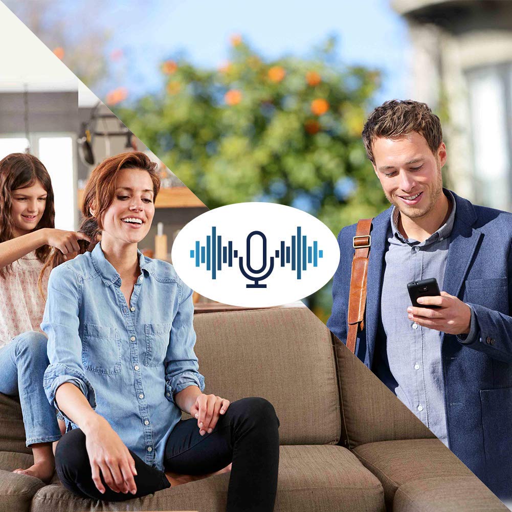 BOSMA X1 Home Security-Kamera, 1080p HD-Überwachungskamera mit Zwei-Wege-Gespräch | Farbe Nachtsicht | Sirenenalarm | Fernüberwachung | PIR/Motion/Sound Alerts | Kompatibel mit Alexa