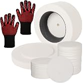Crabcut Large Microwave Kiln with 50 Sheets Kiln Paper - Professional Glass Fusing Kit for Jewelry Making &amp; Pottery Crafts - Home Use &amp; Beginner Friendly