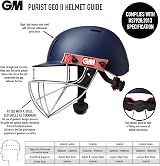 Gunn & Moore GM Purist GEO II Cricket Helmet Green Small 520-550mm view 5