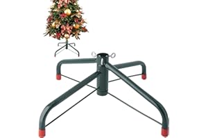 EZYDECOR Christmas Tree Stand 21inch Christmas Tree Base for 3-7ft Live Tree Artificial Christmas Tree Stand Replacement of Dia 3.5cm Inner Tree Holder (Green 54cm)