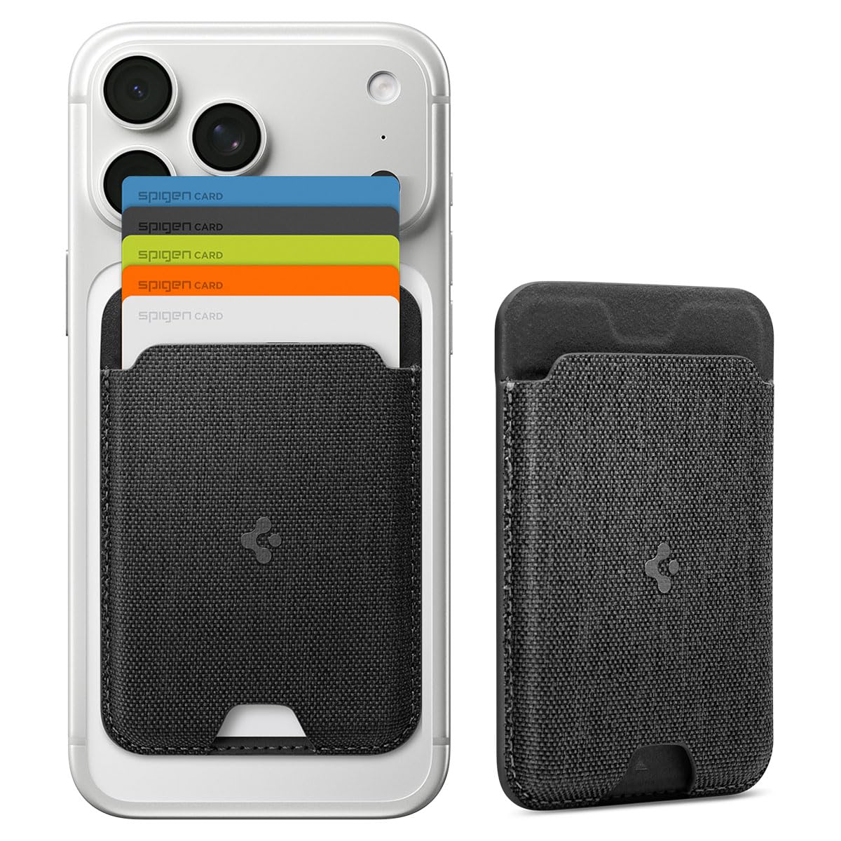 MagSafe対応 カードケース 5枚入り マグネット内蔵 磁気シールド スリム 背面 ウォレット iPhone 17/16/15/14