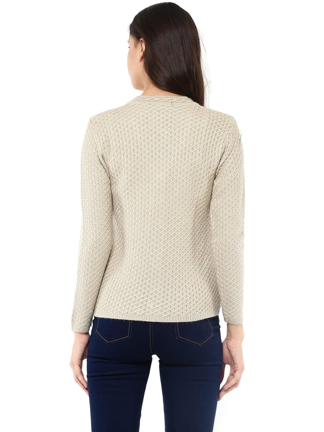 cayman women beige patterned cardigan