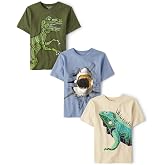 The Children's Place Boys Vehicle Short Sleeve Graphic T-Shirts,multipacks