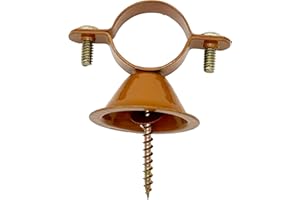 1/2" Bell Hanger (10-Pack), Copper Epoxy Coated Steel, 5/8" Actual OD, UL Listed & FM Approved, Corrosion Resistant Pipe Supp
