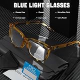 COOLOO Blue Light Blocking Glasses Anti Glare TR90 Frames view 5