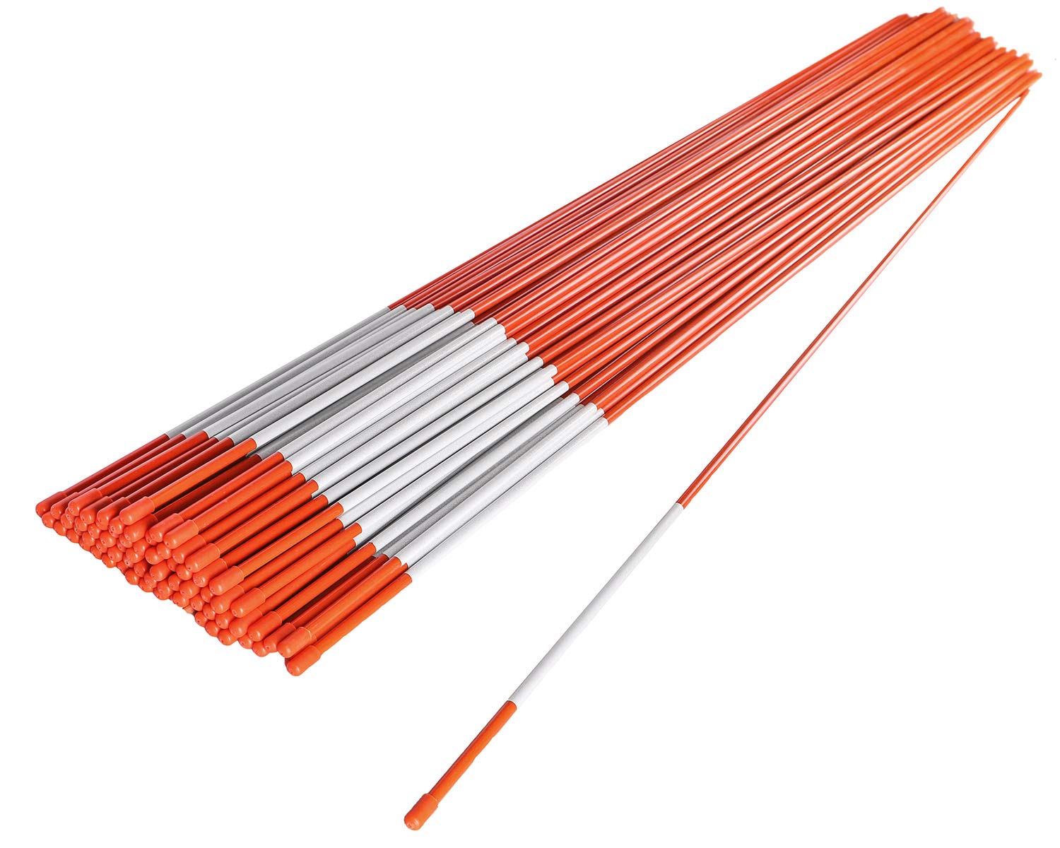 72" Driveway Markers, Snow Stakes, Plow Stakes, Orange
