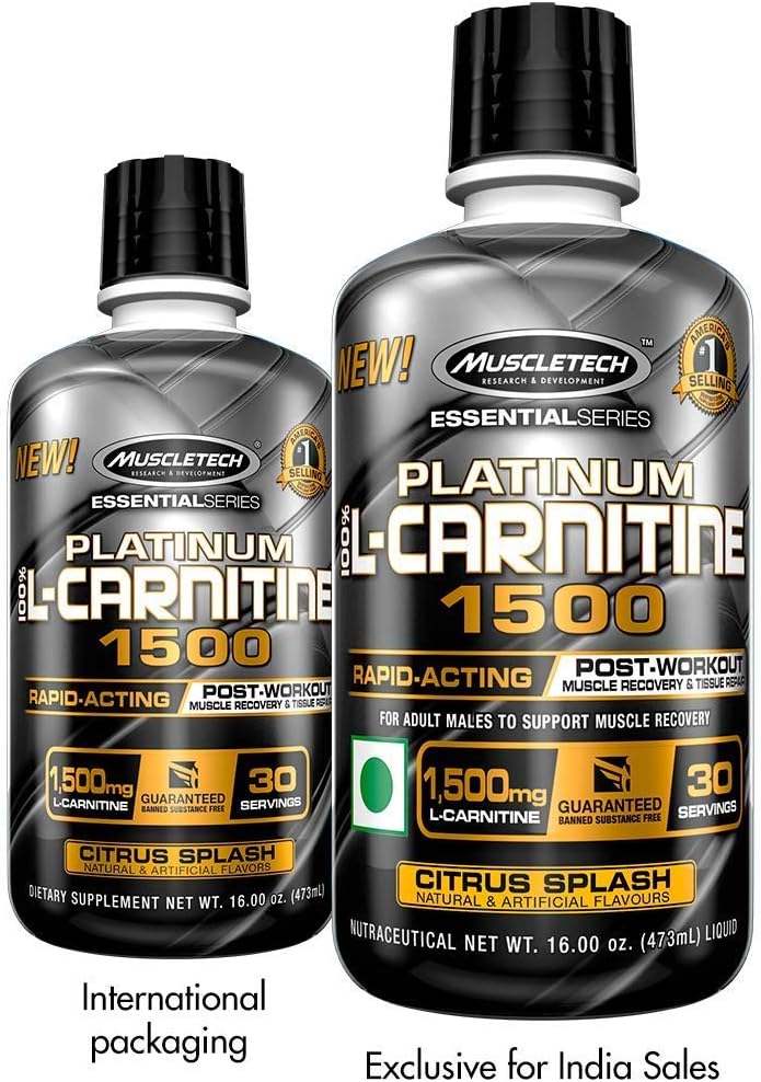 MuscleTech L-Carnitine Supplement, 500mg Acetly-L-Carnitine, Post Workout & Muscle Recovery, 180 Servings (Packaging may vary): Health & Personal Care