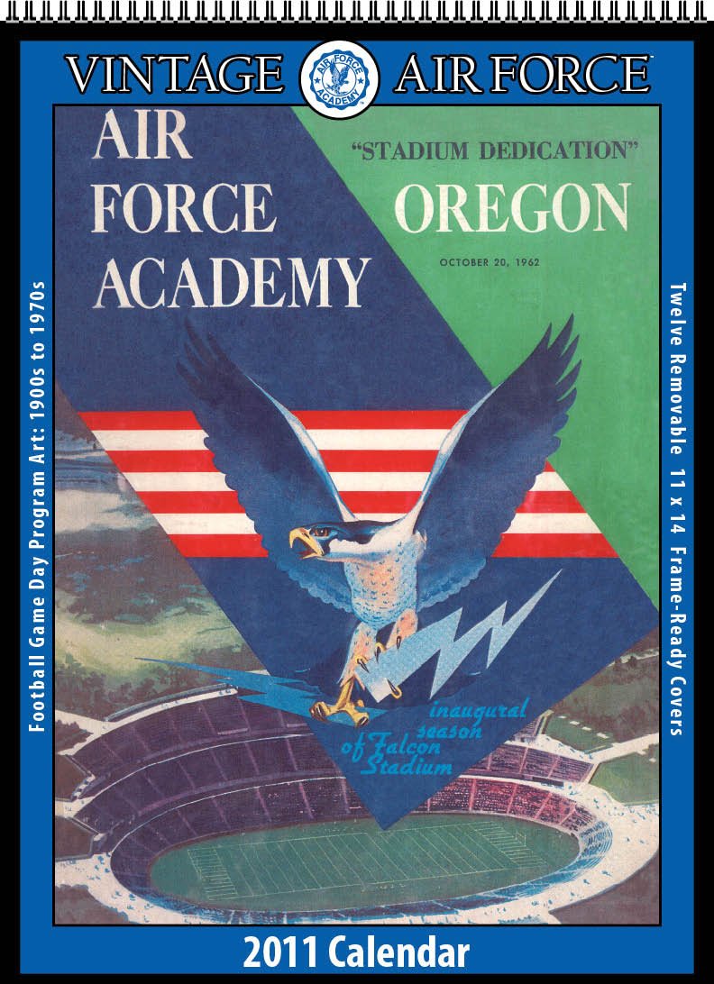 Air Force Falcons 2011 Vintage Football Calendar Asgard - 