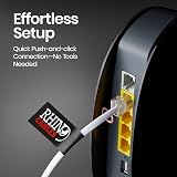 rhinocables RJ11 to RJ45 Cable Modem Router Network Patch Lead 2m Black view 3