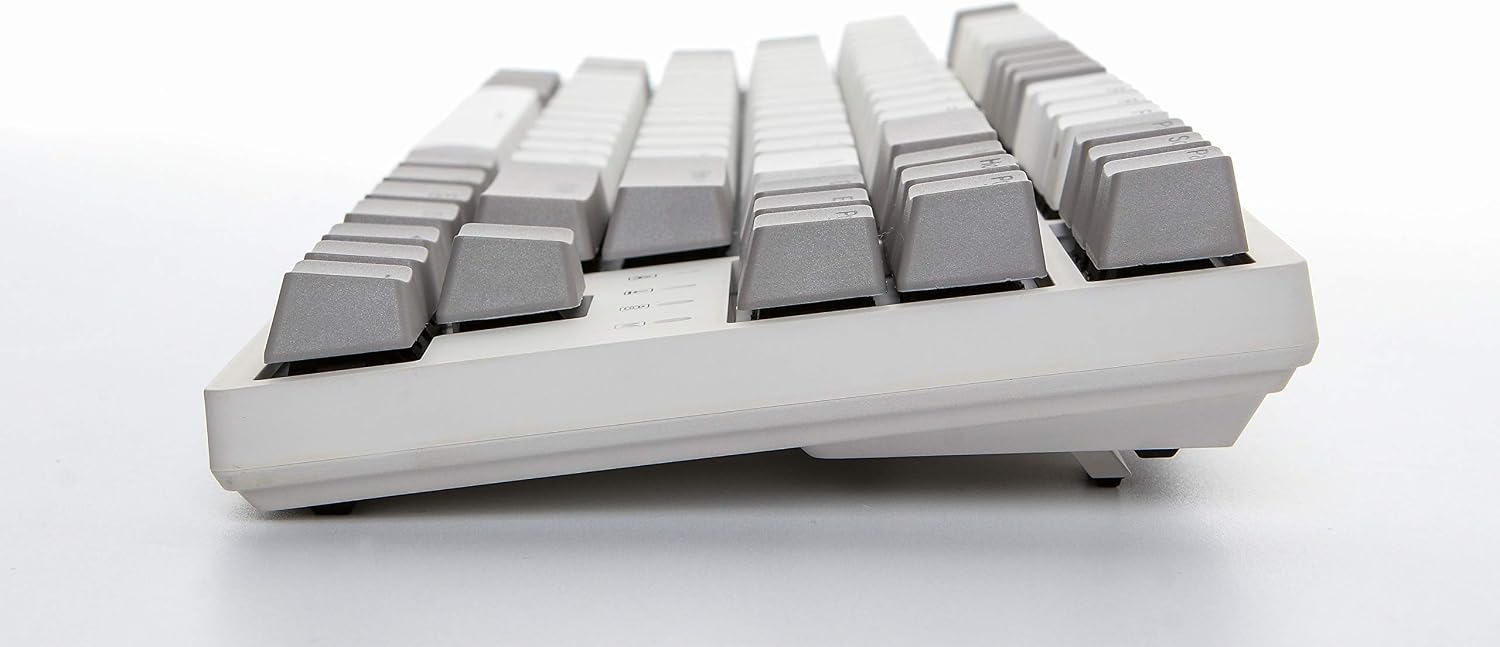 DURGOD Taurus K320 TKL Mechanical Keyboard, White, Cherry Silent Red - Image 4