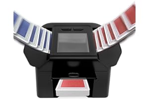 KTZCTPCA Rechargeable Automatic Card Shuffler, Electric Playing Cards Shuffler Machine, Electric Shuffling Machine, Low Noise