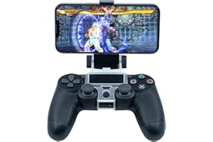 Mcbazel Smart Phone Clip for PS4 Controller, Controller Holder Clamp Mount Bracket Stand for PS4 / Slim/Pro Controller