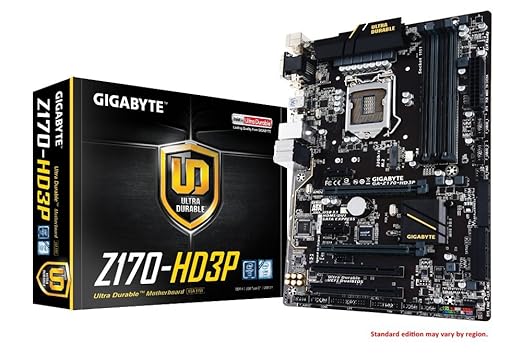title=Gigabyte GA-Z170-HD3P Scheda Madre, Nero