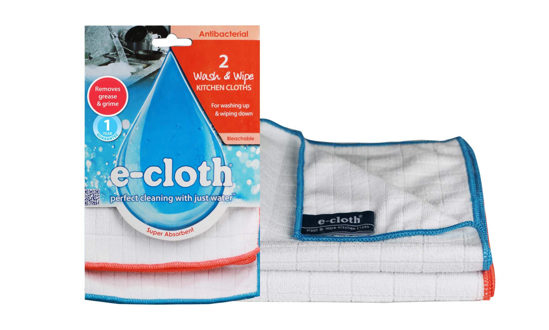 E-Cloth Two Wash and Wipe Kitchen Cloths