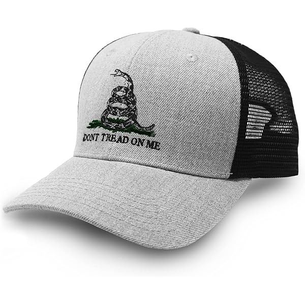 Gadsden Don't Tread On Me Rectangle Motorcycle Bike Hat Cap
