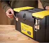 STANLEY Toolbox Storage 19 inch with Heavy Duty Metal Hinge 2 Lid Organisers view 7