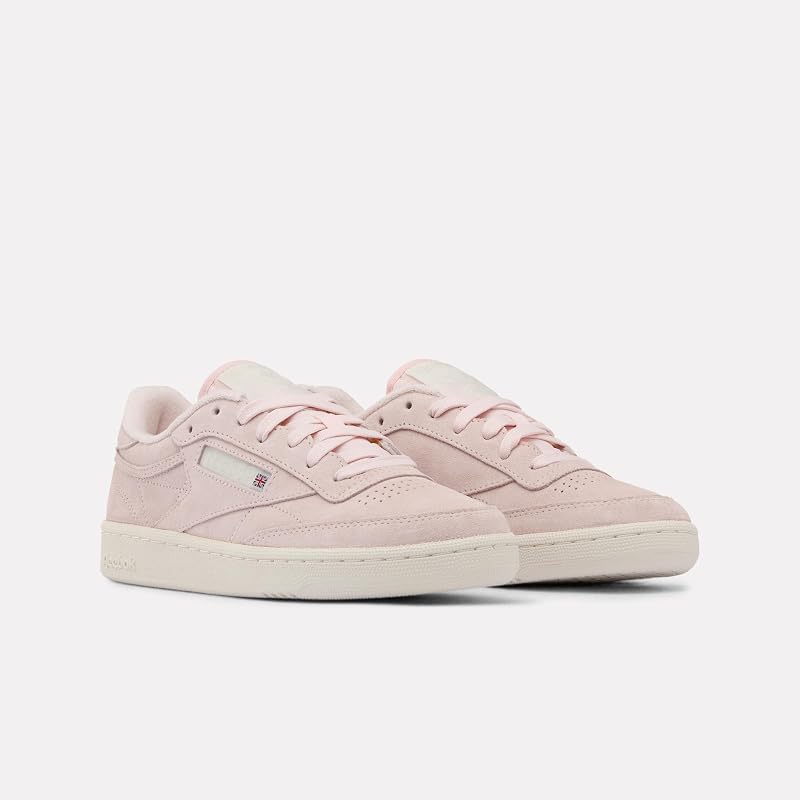 Baskets Club C 85 pour Femme, Craie, Rose Pur, albâtre, 35,5 EU