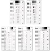 HARFINGTON 5pcs High Precision SEC Size Estimation Chart 80mm Transparency Flaw Detection Film Ruler for Diameter and Line Width Defects Measuring