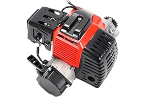 YUNLAIGOTOP 49cc 50cc 2-Stroke Motorized Engine Motor Kit Pull Start Engine Motor with Air-Cooled Single Cylinder Engine Kit for Pocket Pit Dirt Mini Bike Gas Scooter ATV