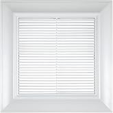 Panasonic FV-GL3TDA Designer Grille Fan Cover, 13 Inch | Square, Designer Grille Fan Cover for Panasonic Exhaust Fans, Lightweight, Snap-On Fit, White